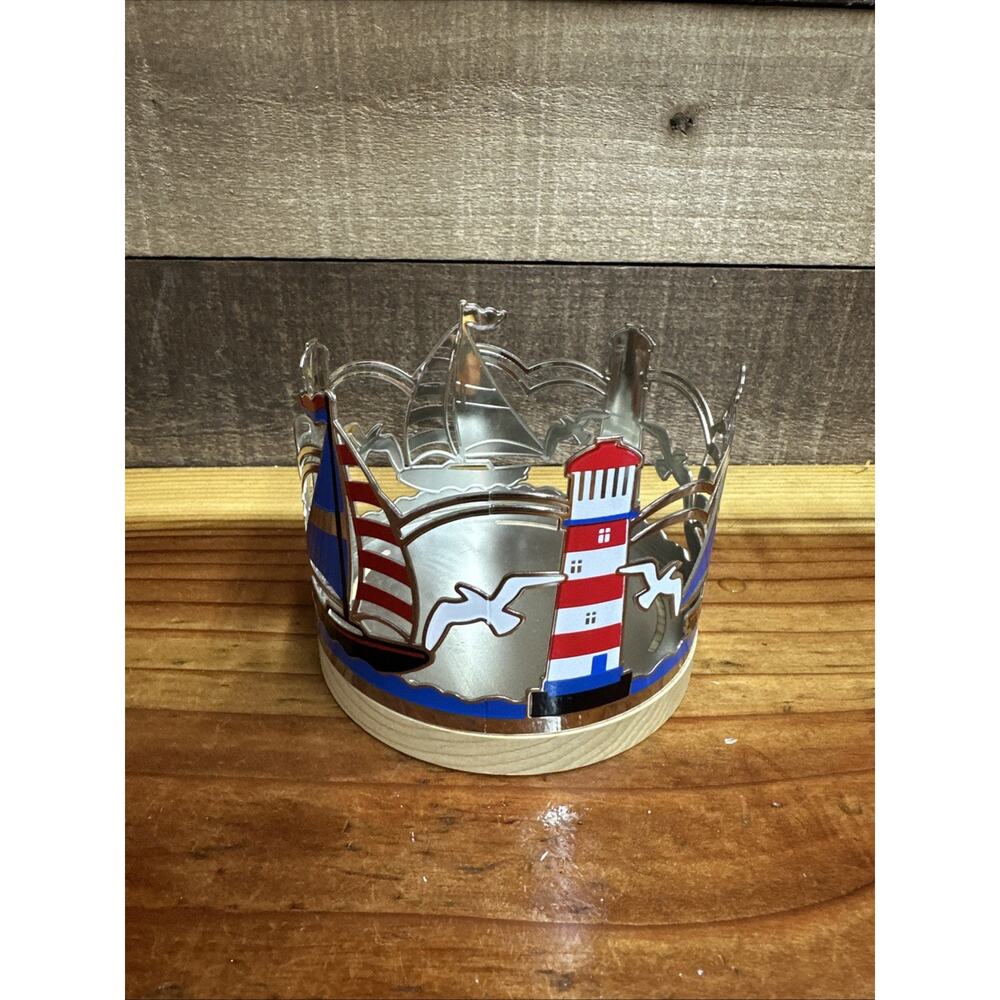 Yankee Candle Large 3-wick candle holder Nautical Ocean Theme